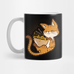 Kawaii Anime Cat Japanese Ramen noodles Mug